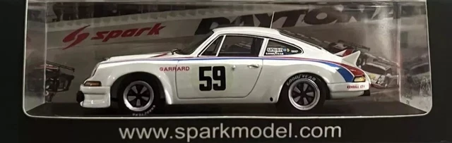 Miniature Porsche 930 1/43 Spark Carrera R No.61 Ecurie Cibie Tissot 24h Le Mans 1974 - Voiture