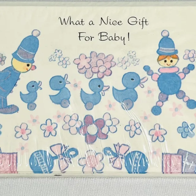 1970s Thank You Cards Baby Gift Shower  10 Count w/ Envelopes New in Package 5”