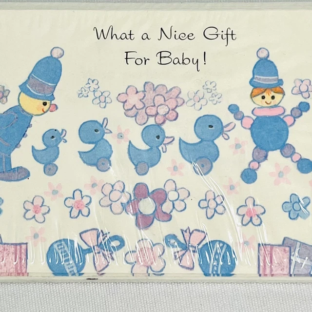 1970s Thank You Cards Baby Gift Shower  10 Count w/ Envelopes New in Package 5”