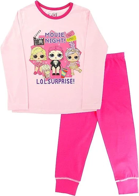 Pigiama lungo ufficiale per ragazze LOL Surprise (notte di film) taglia età 4-10 anni nuovo