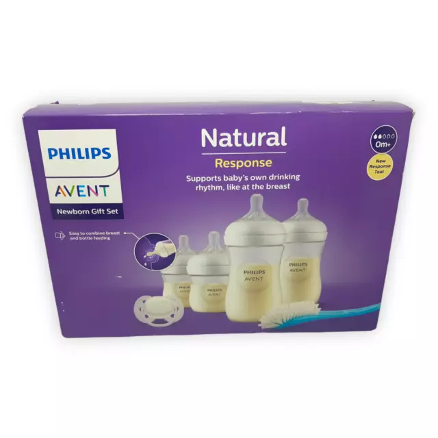 Babyflasche Philips Avent Natural Response Sauger Flasche Glas 2x 260ml 2x 125ml