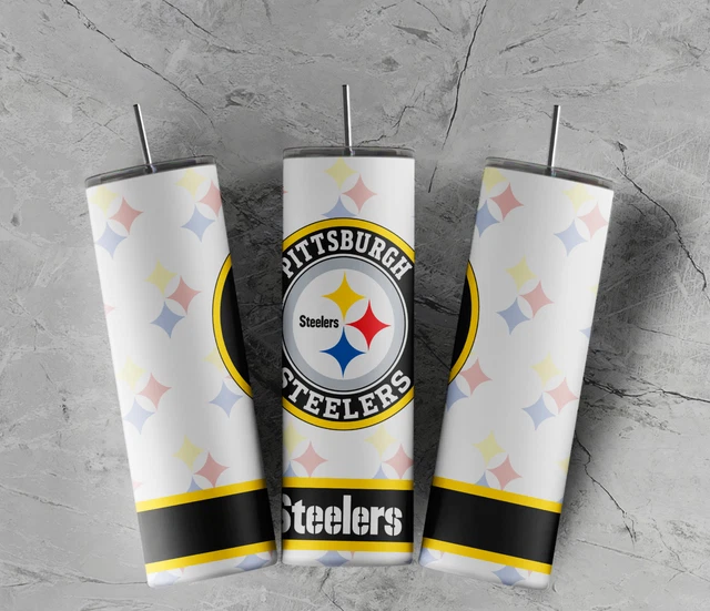 Pittsburgh Steelers 20 oz hot cold Tumbler Double Walled Game Day