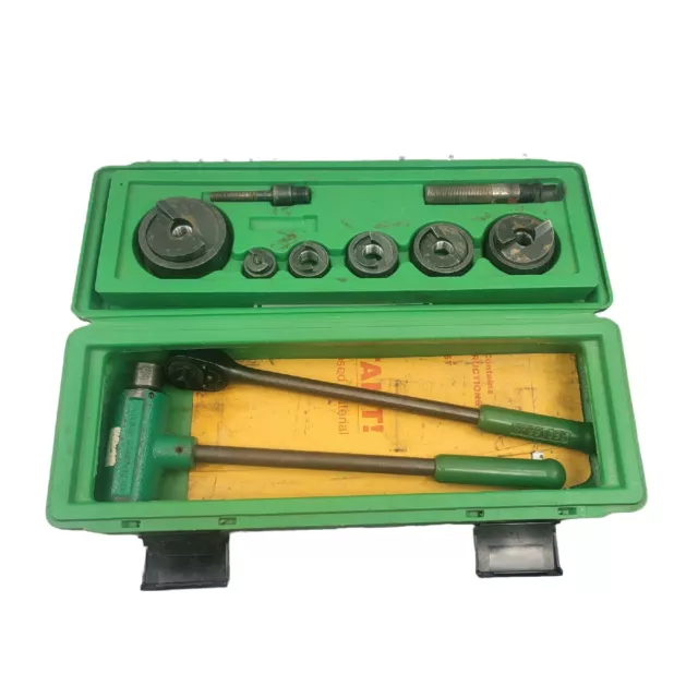 Greenlee 1806Sb Ratchet Conduit Knockout Punch Driver Complete Slug Buster