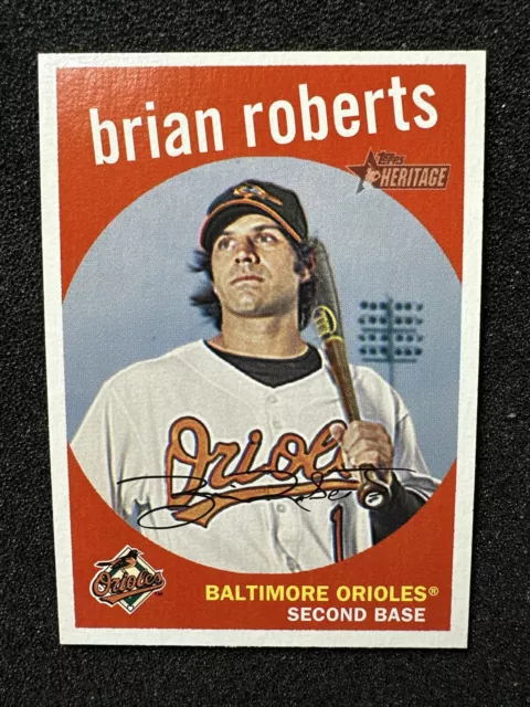 BRIAN ROBERTS #326 2008 Topps Heritage QTY Baltimore Orioles