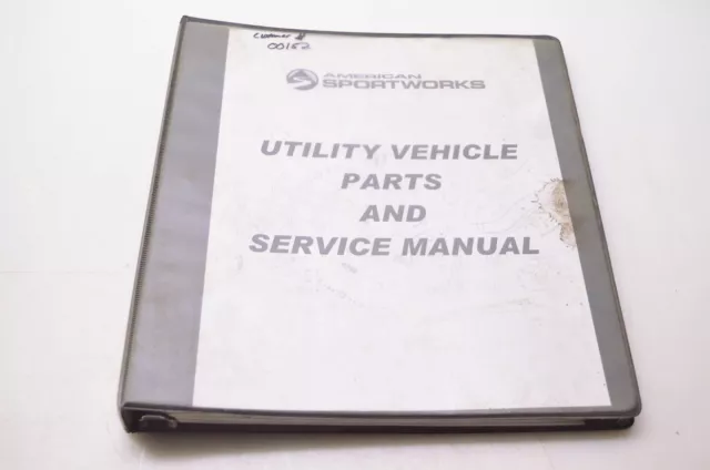 American Sportworks 00152 Utility Vehcle Parts & Service Manual