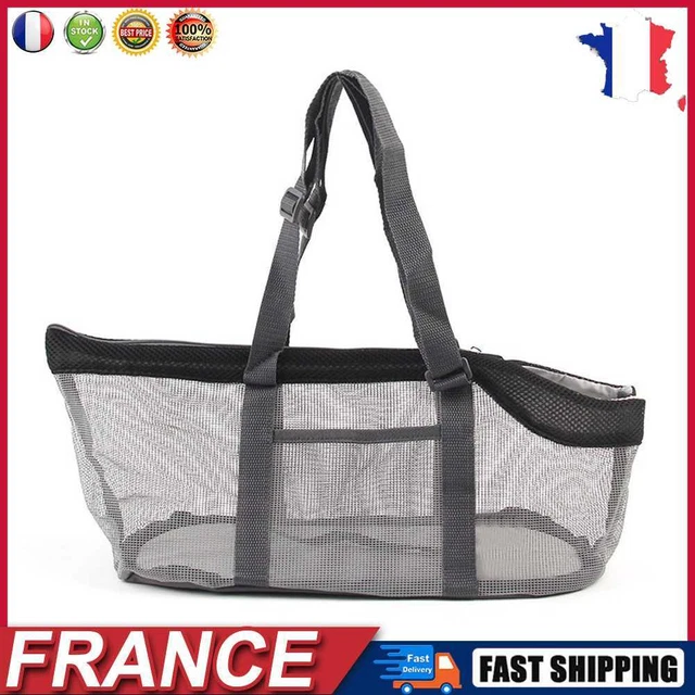 Mesh Shoulder Carrying Transport Bag Pet Cat Dog Carrier Handbag (Grey) fr