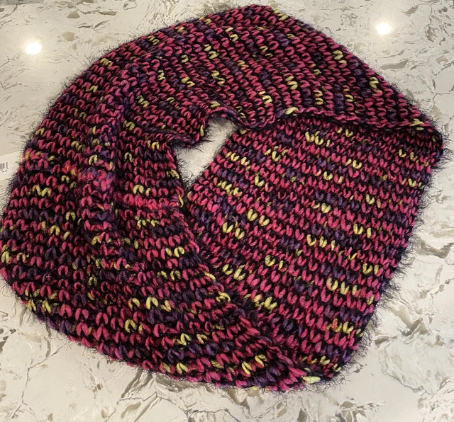 Saachi Infiniti Loop Scarf Multicolor Pink Black Retail $36 from Nordstrom