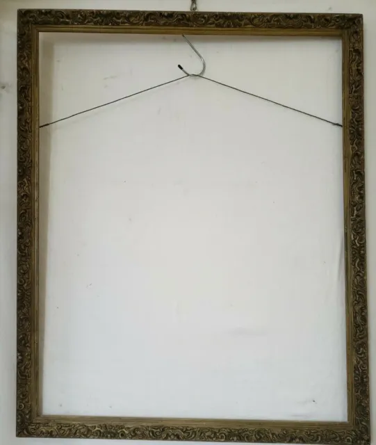 Antique Frame with Floral Ornament in French Imperial Style Size 23.5'X29.5'