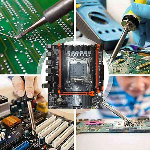 X99 D4 DESKTOP Motherboard+ Cable B85 LGA2011-3 4X DDR4 REG ECC Slots M ...