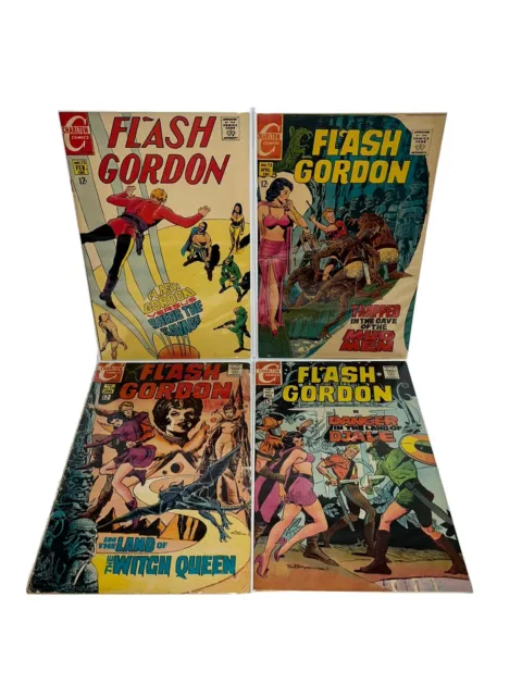 Lot of 4 Flash Gordon 12-15 Charlton Comics Silver Age 1969 Vintage Ships Fast!