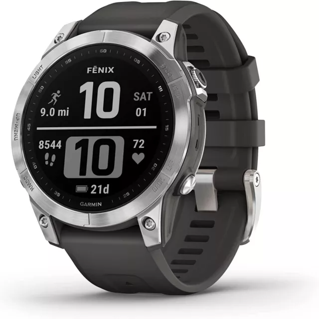 Smartwatch Garmin Fenix 7 Graphite Silver 1,3`` NEUF