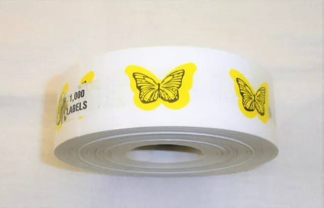 BUTTERFLY YELLOW TANNING STICKER Pegatinas Scrapbooking Manualidades -50 CUENTA