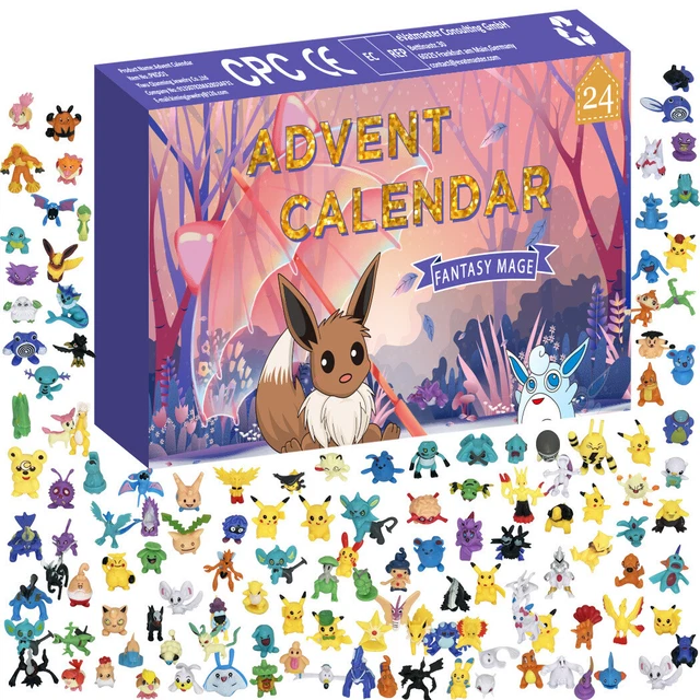 2025 CHRISTMAS CARTOON Elf Figure 24 Day Countdown Advent Calendar