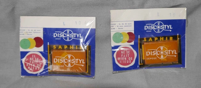 Lot De 2 Saphirs Aiguilles Acos Compatibles GP91 - NOS - Neufs