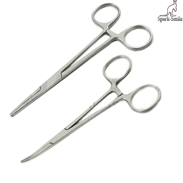thumbnail image 2 of London Instruments/Medspo Kelly Locking Artery Forceps - Curved Hemostat Needle Holders (Stainless Steel) 2 of 6