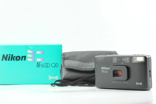 【Near MINT in Box】 Nikon AF600 QD Panorama 35mm Film Camera Black From JAPAN