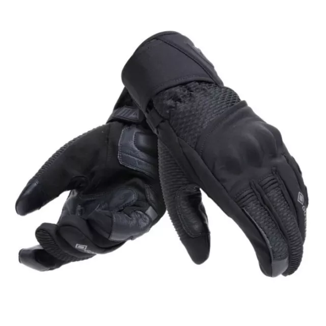 Dainese Livigno GTX Thermal Waterproof Goretex Motorcycle Motorbike Gloves Black