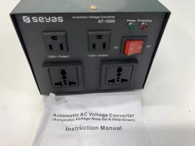 Automatic AC Voltage Converter *Retail $87 Model Seyas AT-100