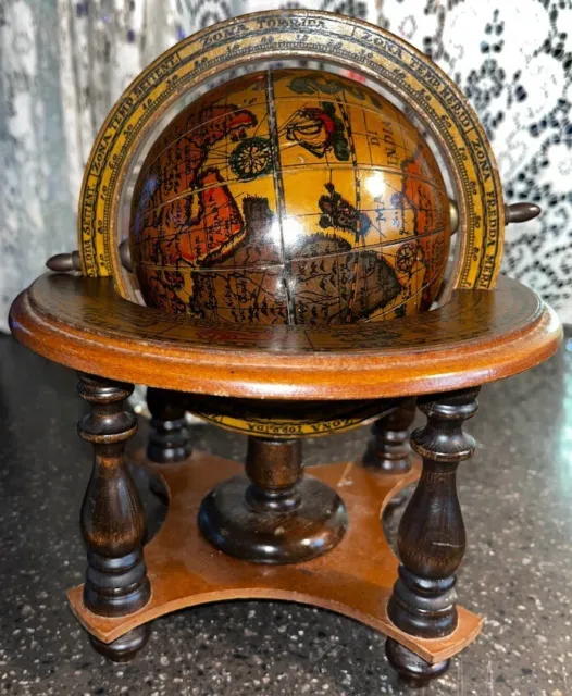 Vintage Spinning Zodiac Globe Made in Italy
