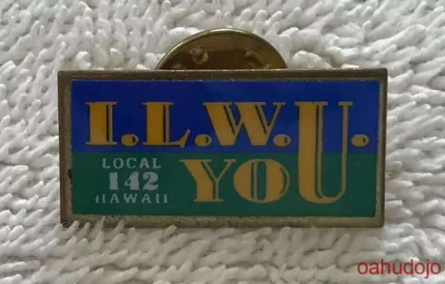 ILWU Local 142 Hat Pin Lapel 1" International Longshore and Warehouse Union
