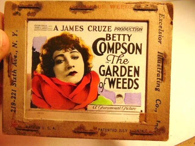 Magic Lantern movie advertising slide: The Garden of Weeds 2