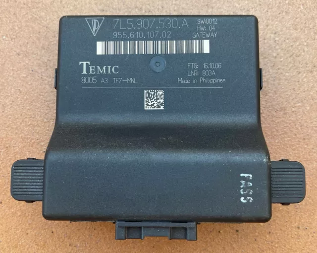 Unidad de control puerta de enlace ECU 7L5 907 530 A Porsche Cayenne 9PA 4.5i