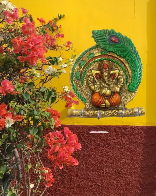 Lovely Religious Lord Ganesha Hanger Wall Key Holder Decorative Key Stand Gift