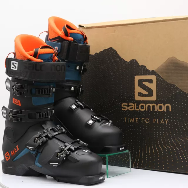 Salomon S/Max 120 Mens Orange/Black Ski Boots Mondo 25/25.5 Rrp £400 Gr