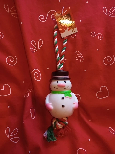 DOG, Fantastic Festival Christmas Snowman Rope Dog Toy