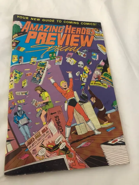 Amazing Heroes Preview HTF Comic book inherited old collection vintage books HTF