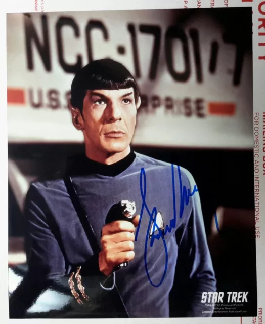 Leonard Nimoy Star Trek Autografo Classico Spock