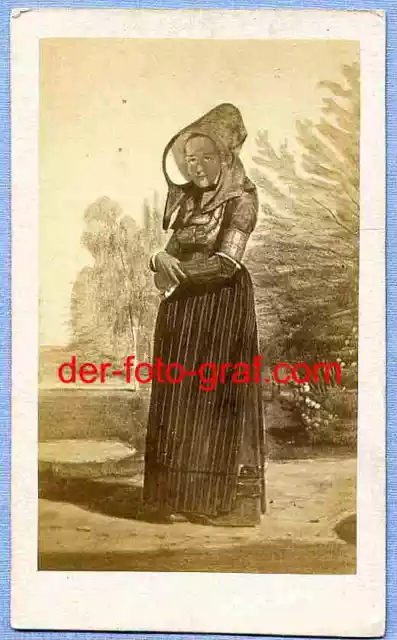 Foto, Dt. Dän. Krieg 1864, Tracht Frau, 1864 !!
