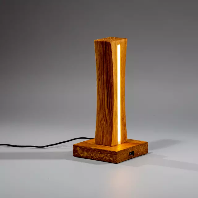 Wooden Table LED Night Lamp Bedside Nursery Lamp For Kids/Home Decor/USB Charger