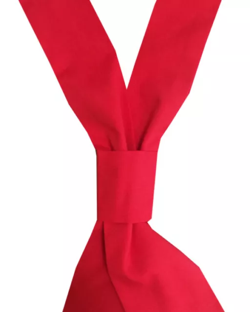 Pre-knot Red chef necktie, kitchen chef necktie, Neckerchief, restaurant necktie 2