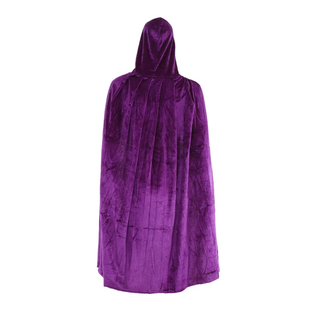 Mantello ad alte prestazioni nero rosso cappotto strega con cappuccio mantello Halloween abbigliamento
