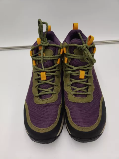 Women's Teva Ridge view Mid Waterproof Hiking Boot Olive Branch/ Purple Pennant