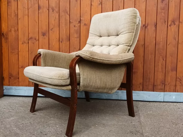 Sessel Vintage 60er Relaxsessel Easy Chair Westnofa Rykken Ära 60s Danish A2