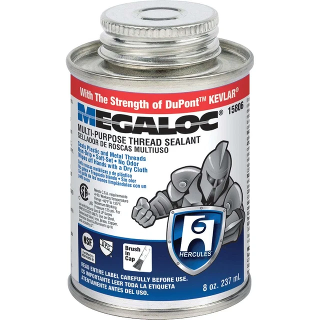 Hercules Megaloc 8 Fl. Oz. Blue Thread Sealant 15806 Hercules 15806 8 Fl. Oz.