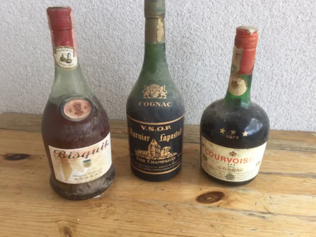 Cognac vintage da collezione n. 3 bottiglie