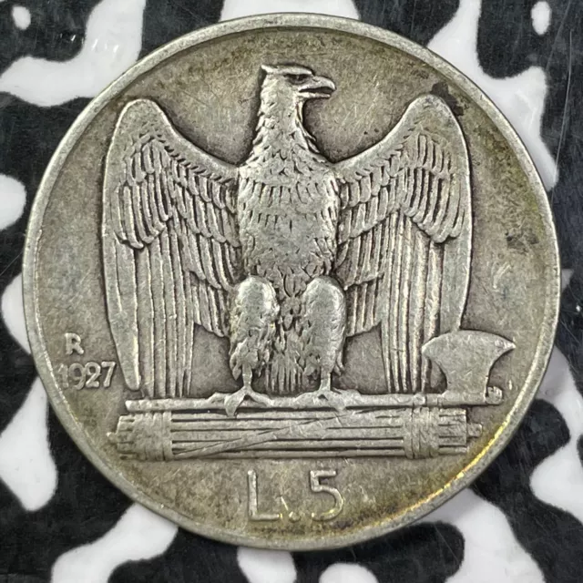 1927 Italy 5 Lire (Many Available) Silver! (1 Coin Only)