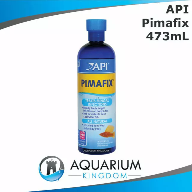 API Pimafix 473mL Natural Anti-Fungal Medication Treats Fish- Fungus Body & Fins