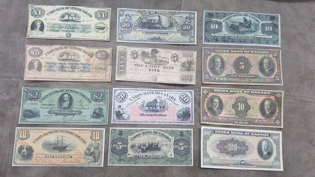 Reprint on paper with W/M Canada Union Bank of Canada / Newfoundland 1838 - 1921