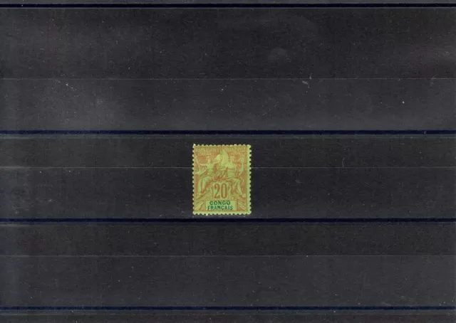 Timbre Congo France Colonie 1892 N°18 Neuf* Mh