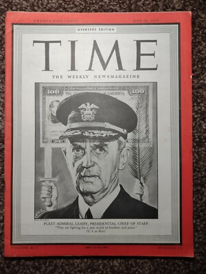 212L rivista time poni edition 28-5-1945 flet admiral lehay 