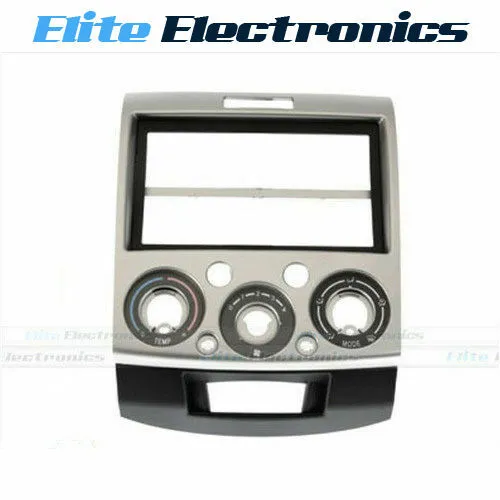 Silver Double Din Aftermarket Facia Kit Car Radio For Ford Ranger 2007-10