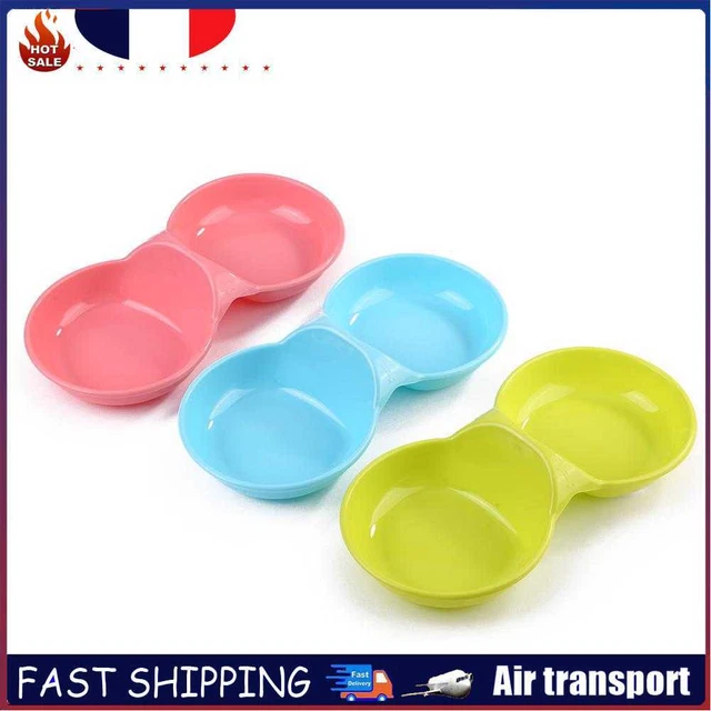 Pet Dog Cat Double Bowl Feeding Water Food Dish Puppy Drinking Dishes Tools