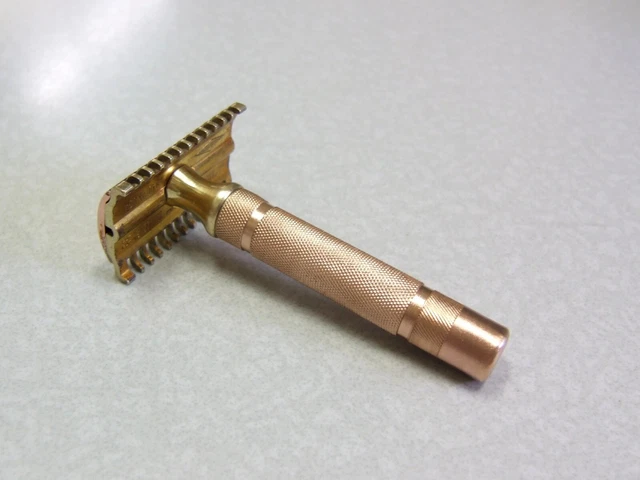 Vintage Gillette 1930'S NEW Bar Handle DE Safety Razor 2