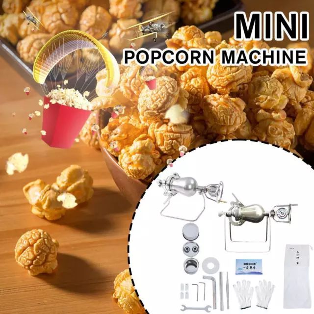 Thickened Popcorn Maker Hand-cranked Cannon Puffing Gourd NEW Type Hot G0
