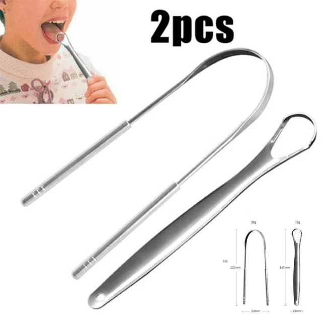 Limpiador raspador de lengua de acero inoxidable limpieza dental higiene oral