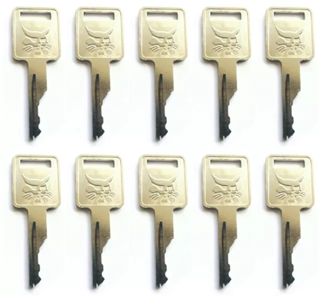 (10) Ignition Key For Bobcat Skid Steer Loaders and Mini Excavators 6693241 D250